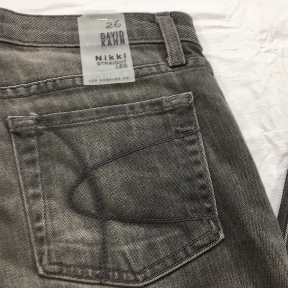 David Kahn Nikki Straight Leg Jeans SZ 26 NWT - Picture 2 of 7